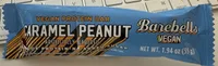 Caramel peanut vegan protein bar
