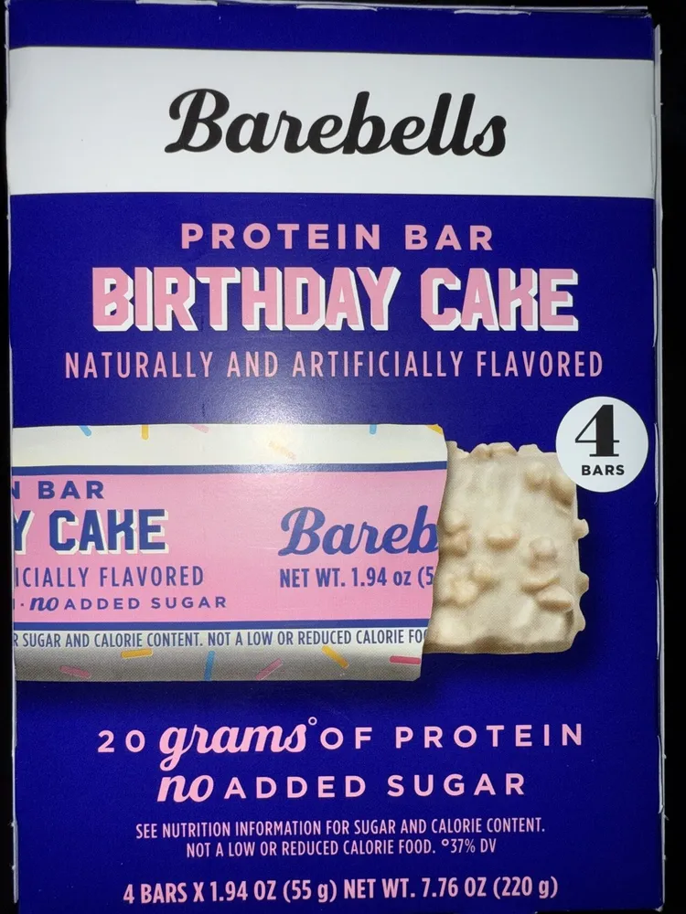 Protein Bar Birthday Cake