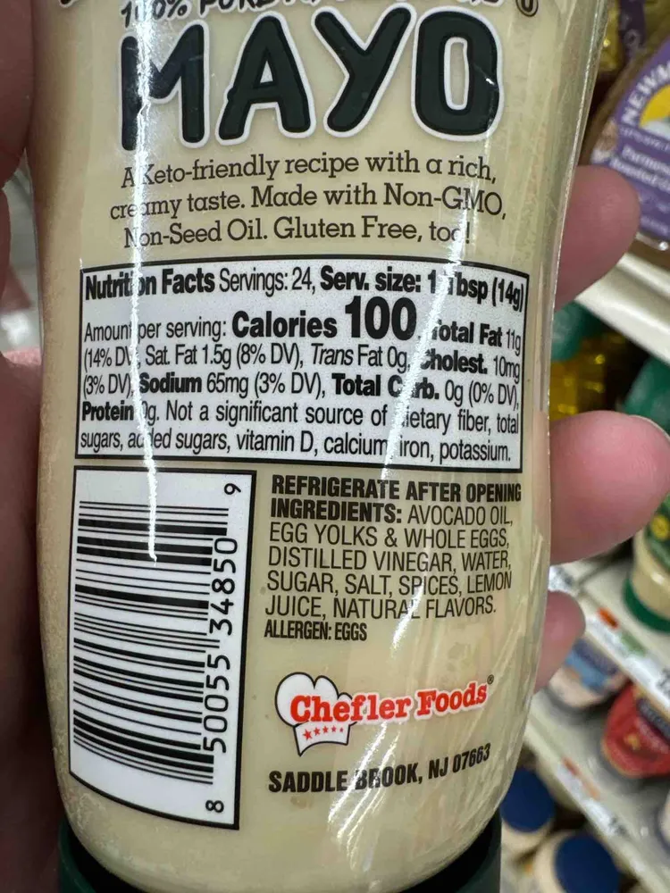 100% Pure Avocado Oil Mayo