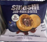 Smash Snacks Jam-Packed Bites Peanut Butter & Concord Grape