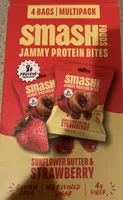 Sunflower butter, and strawberry