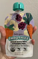 Peach Berry Bliss Overnight Oats Smoothies