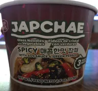 Japchae Spicy With Soy Sauce And Green Pepper