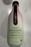 Strawberry Matcha Almond Milk Latte