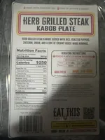 Herb Grilled Steak Kabob Plate