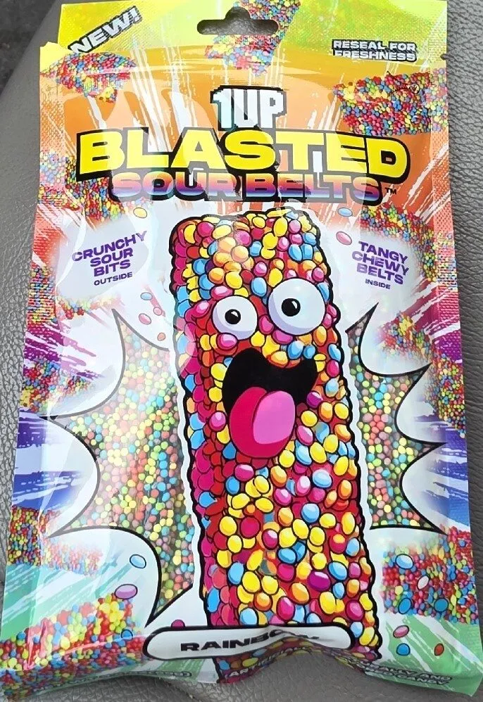 Rainbow Blasted Sour Belts
