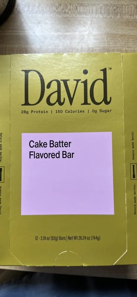 David protein bar