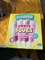 Fruit Sours Sour Candy Coated Fruit Pops