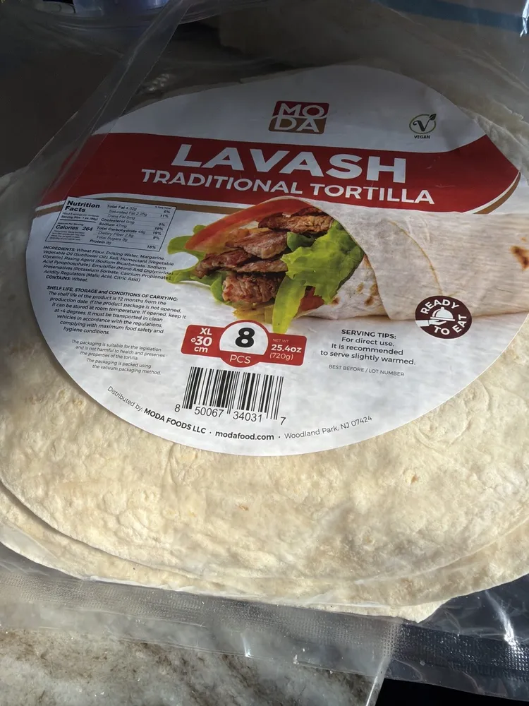 Lavash Traditional Tortilla