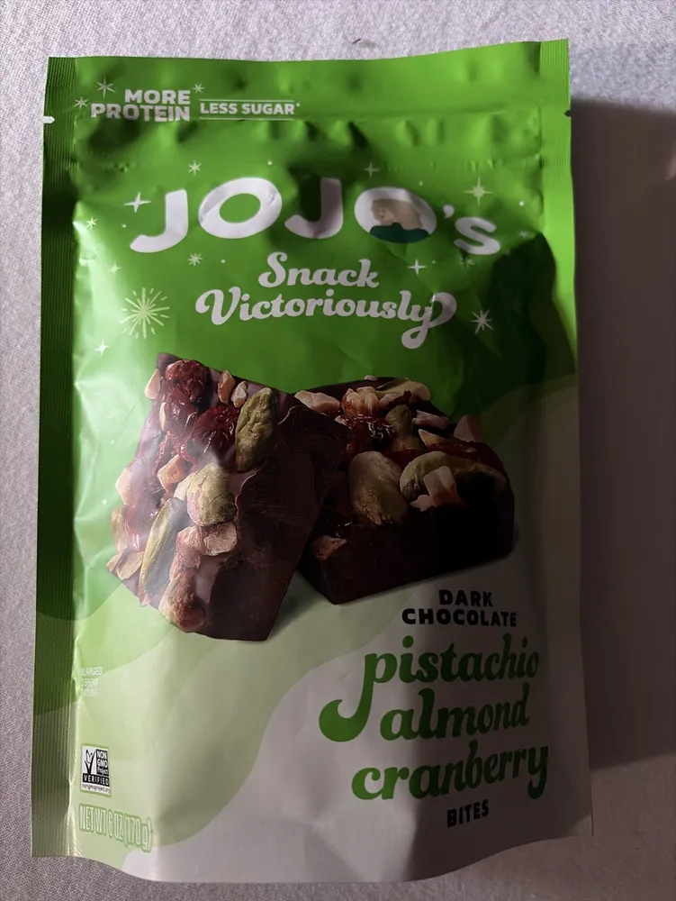 Dark Chocolate Pistachio Almond Cranberry Bites