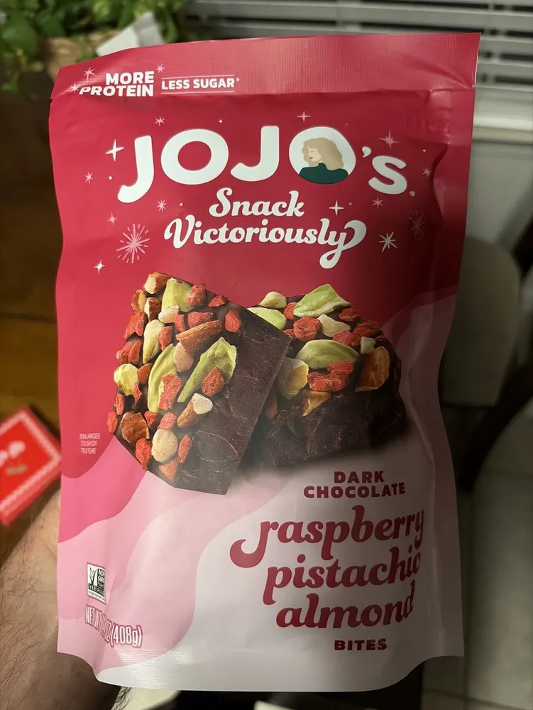 Dark Chocolate Raspberry Pistachio Almond Bites
