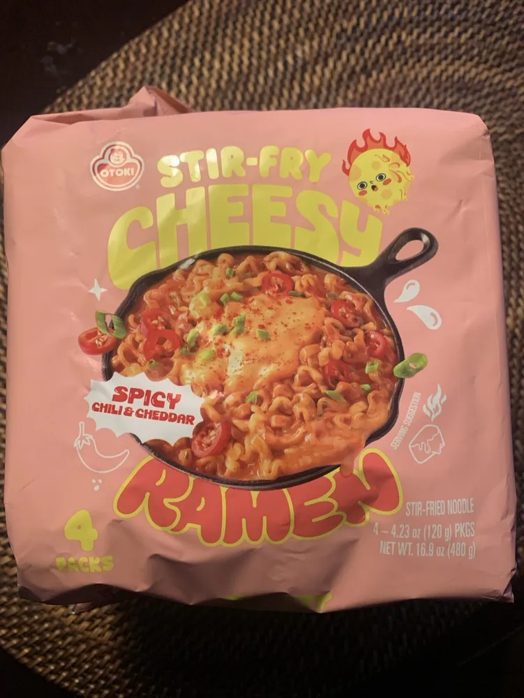 Spicy Chili & Cheddar Stir-fry Cheesy Ramen