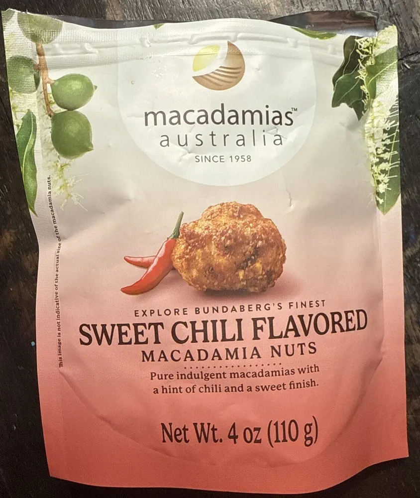 Sweet Chili Flavored Macadamia Nuts