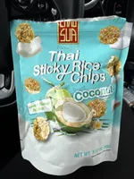 Thai Sticky Rice Chips Coconut Flakes Topping