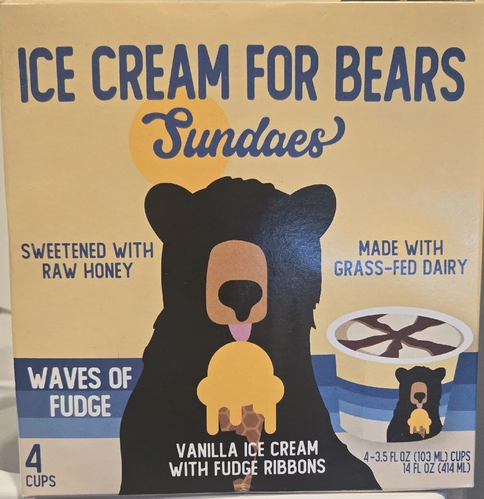Vanilla Ice Cream With Fudge Ribbons
