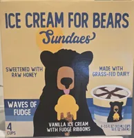 Vanilla Ice Cream With Fudge Ribbons
