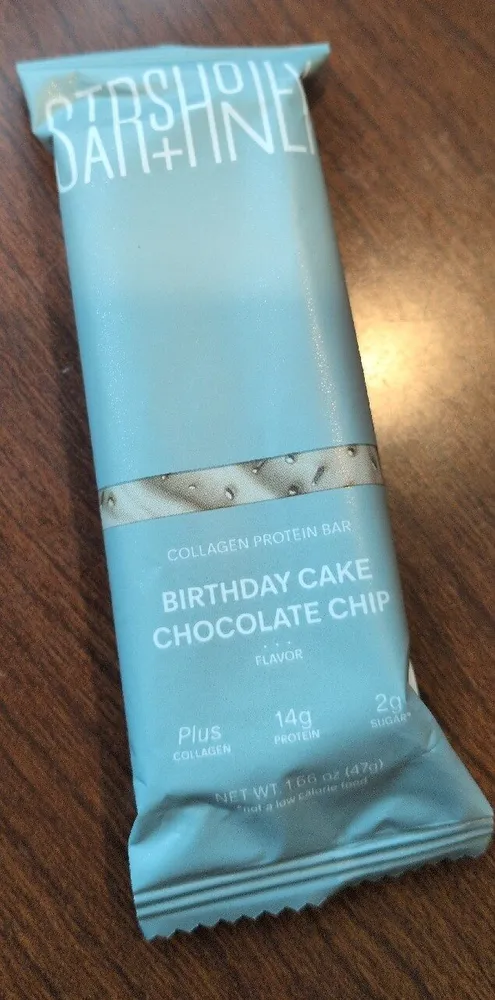 Birthday Cake Chocolate Chip Collagen Protein Bar