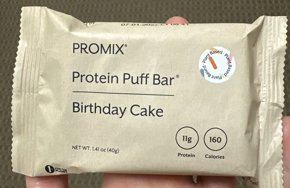 Protein Puff Bar Birthday Cake