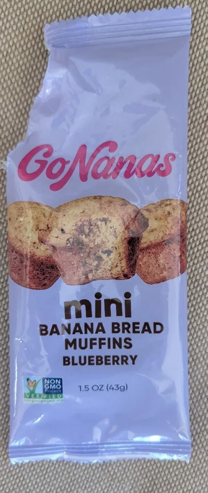 mini BANANA BREAD MUFFINS BLUEBERRY