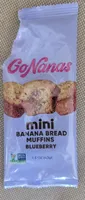 mini BANANA BREAD MUFFINS BLUEBERRY