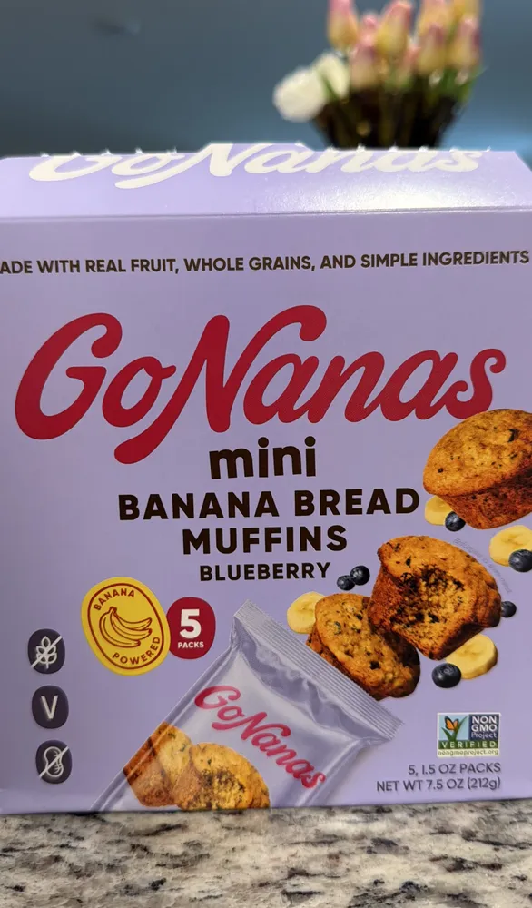 Mini Blueberry Banana Bread Muffins