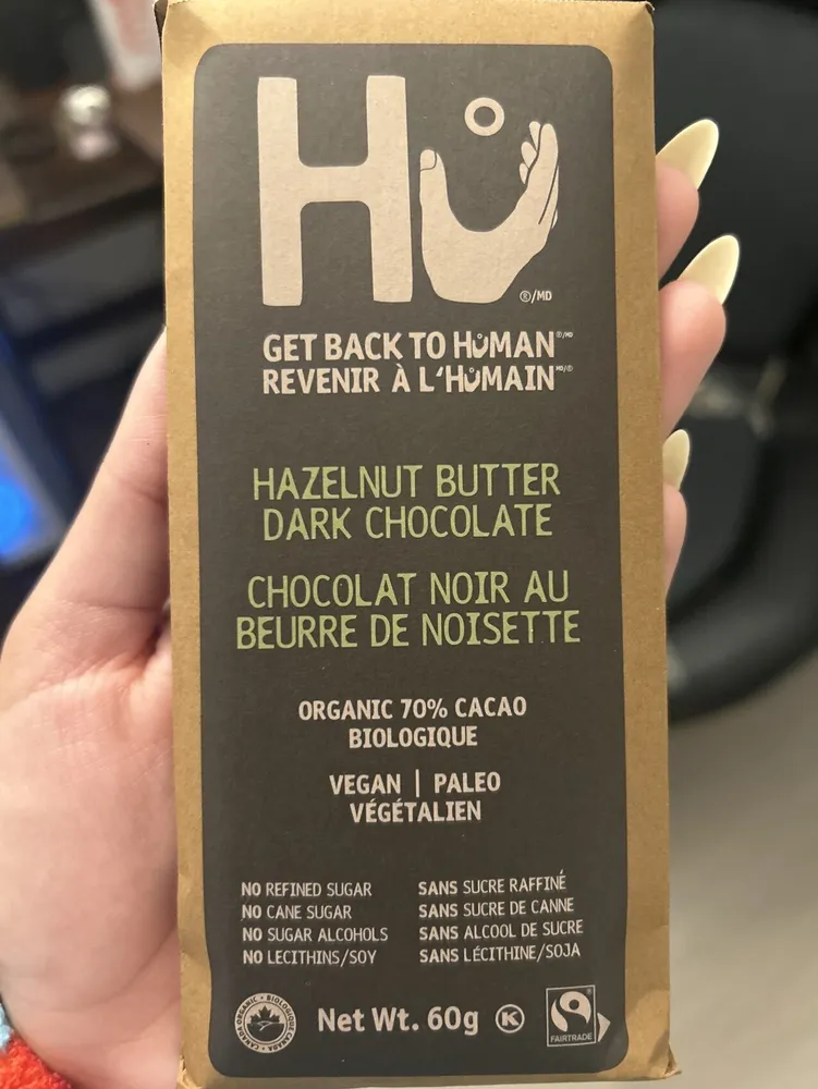 Hazelnut Butter Dark Chocolate Bar
