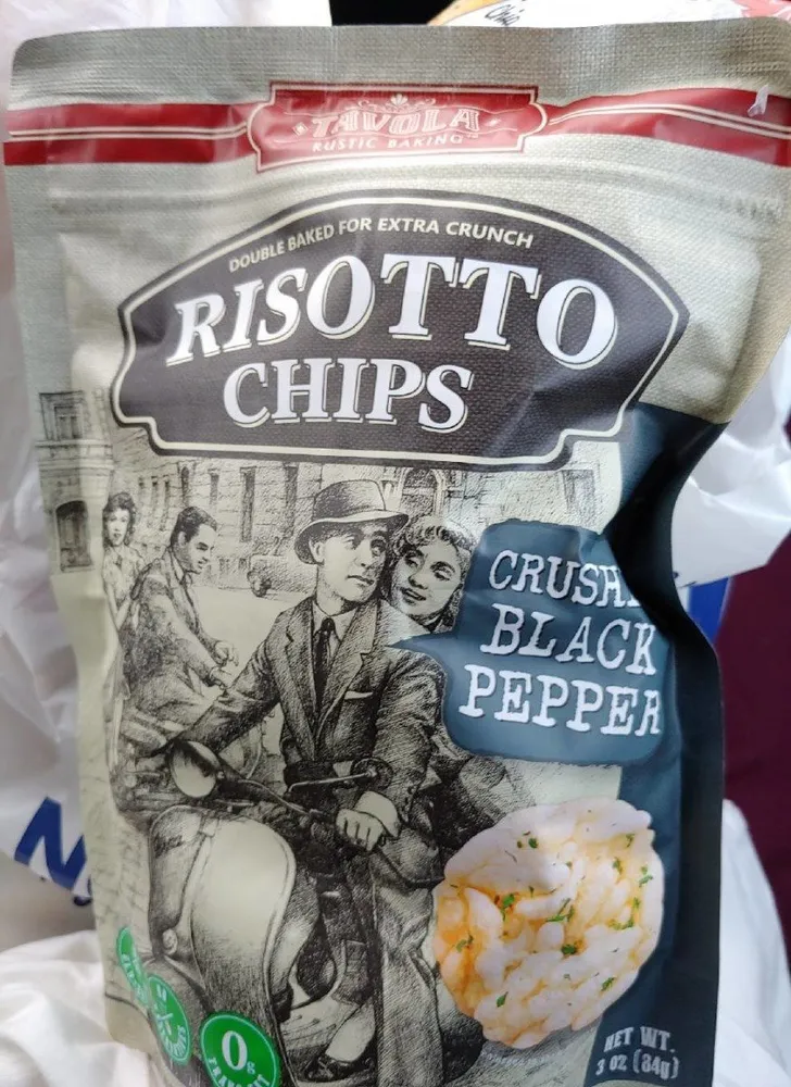 Risotto chips -  Crushed black pepper
