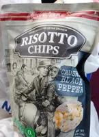 Risotto chips -  Crushed black pepper