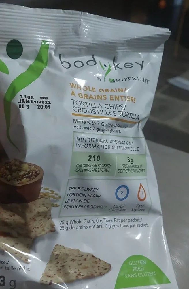 Whole grain tortilla chips
