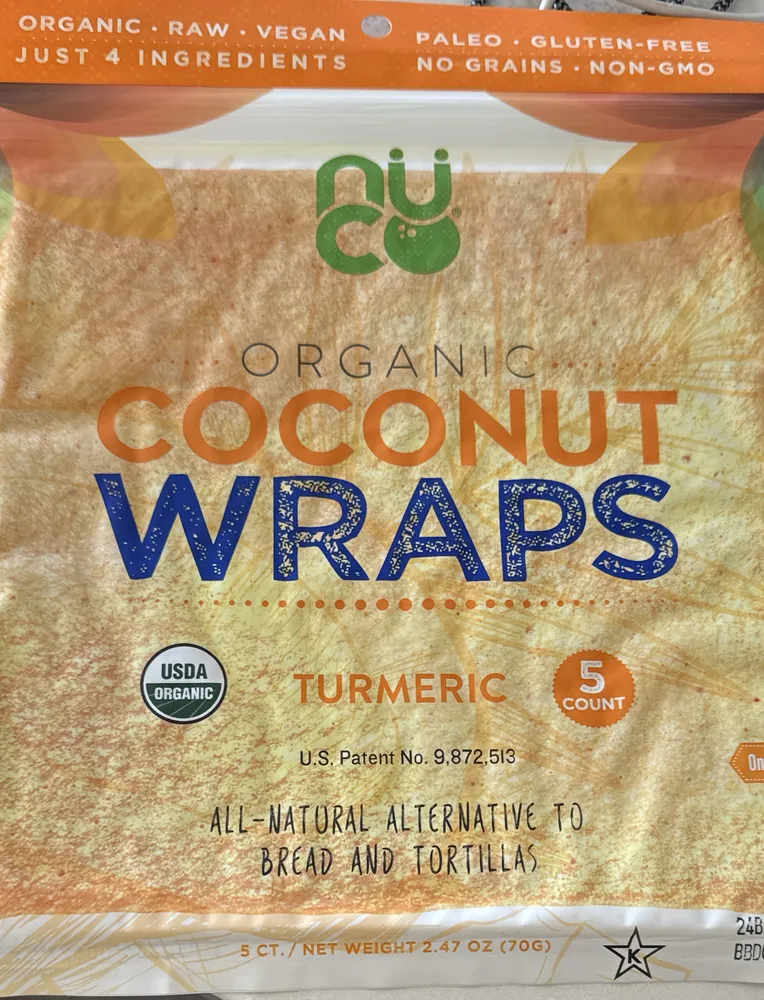 Coconut Wraps Turmeric