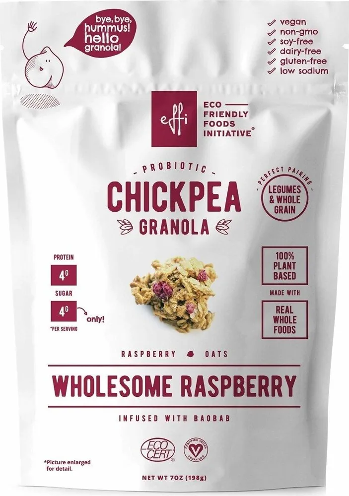 Wholesome Raspberry Chickpea Granola
