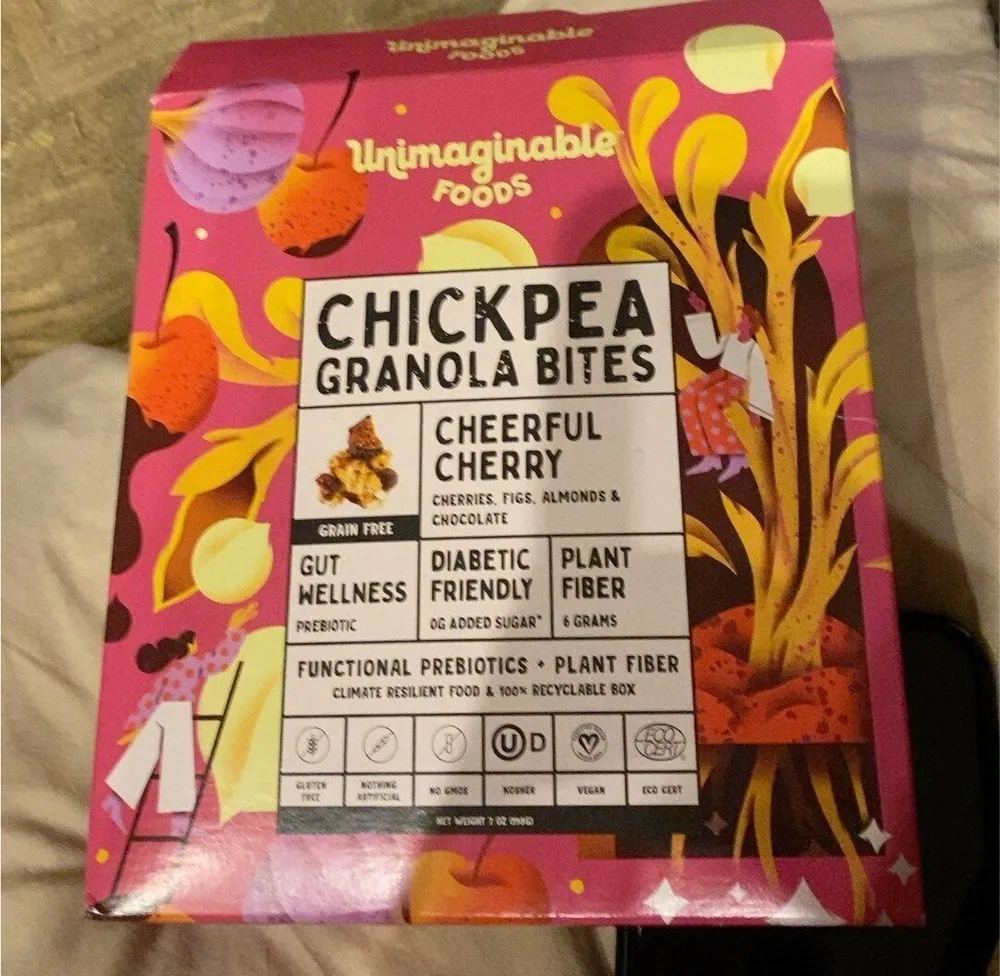Chick pea granola bites
