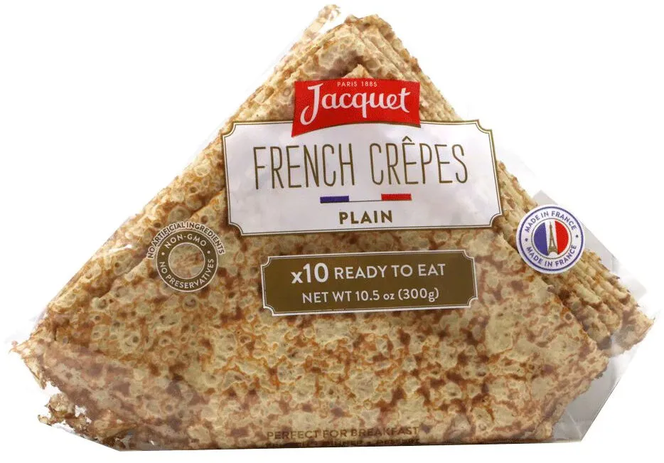 Jacquet - Plain French Crepes (Ready to Eat), 10 pc 300g (10.5oz)
