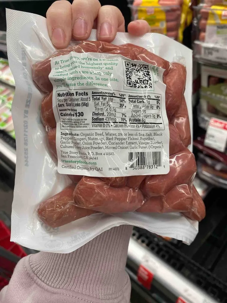 Grass Fed Uncured Mini Beef Hot Dogs