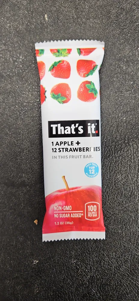 1 Apple + 12 Strawberries Fruit Bar