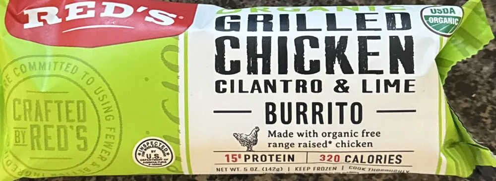 Organic Grilled Chicken Cilantro & Lime Burrito