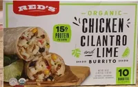Organic Grilled Chicken Cilantro & Lime Burrito