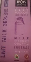 Chocolat lait biologique équitable