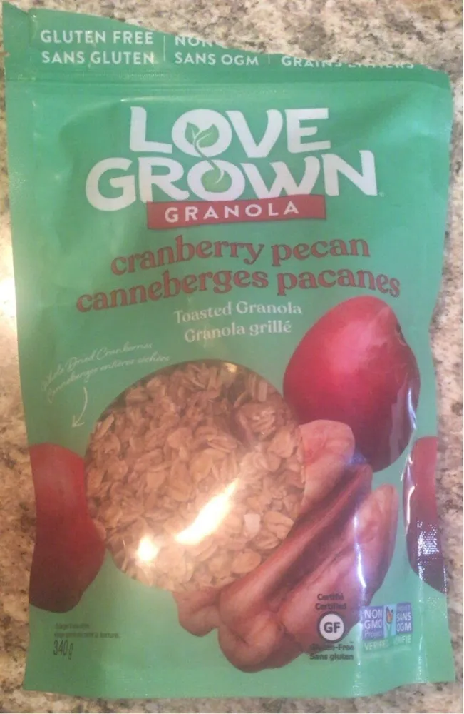 Granola canneberges pacanes
