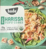 Spicy harissa tofu cubes, spicy harissa