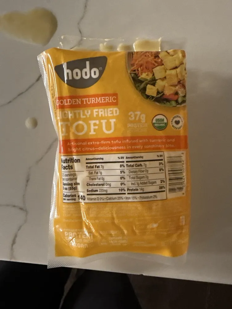 Golden Turmeric Lightly Fried Tofu