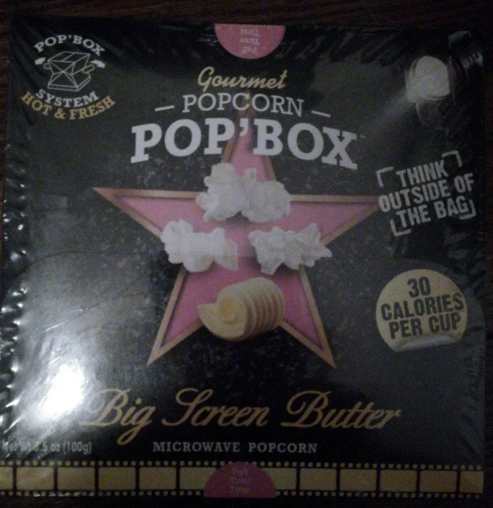 Big Screen Butter Microwave Popcorn