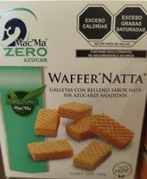 WAFFER NATTA GALLETAS CON RELLENO SABOR NATA SIN AZÚCARES AÑADIDOS