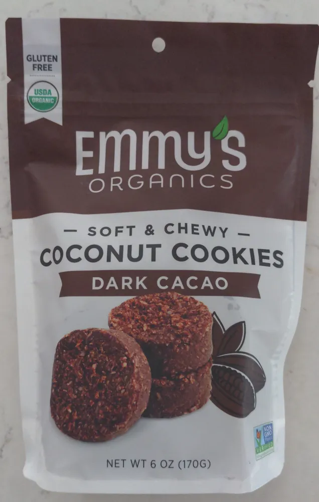 Soft & Chewy Coconut Cookies Dark Cacao