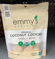 Coconut cookies vanilla bean