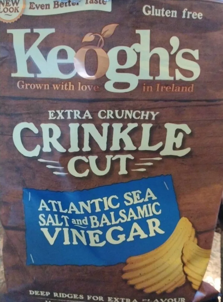 Crinkle Cut Atlantic Sea Salt and Balsamic Vinegar Chips