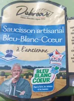 Saucisson artisanal bleu blanc coeur à l'ancienne