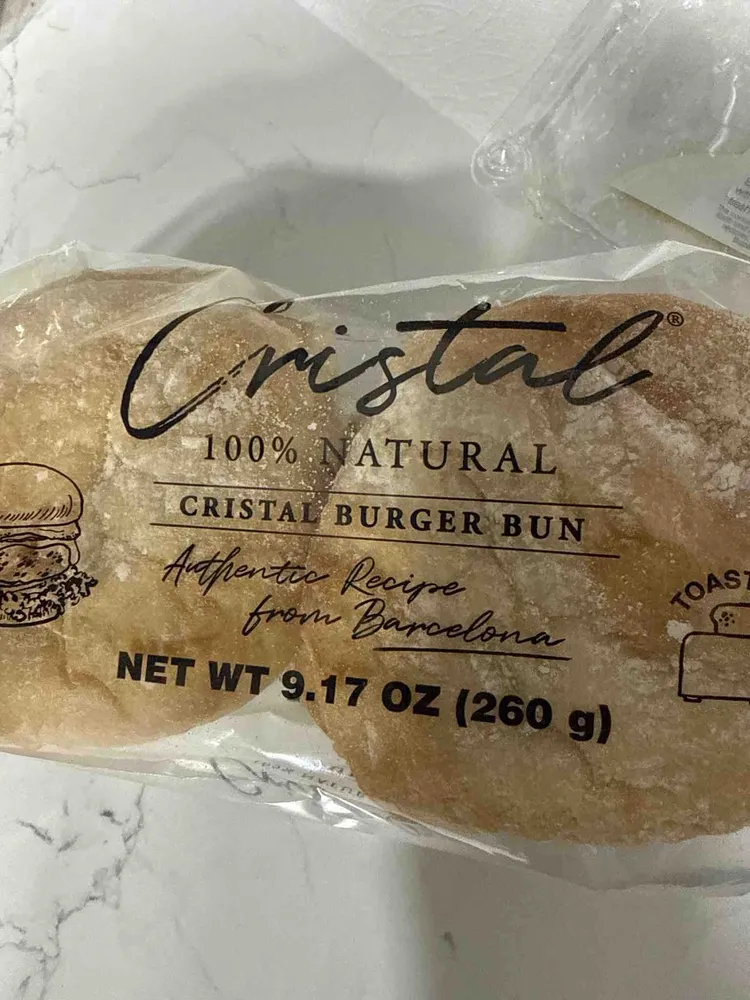 Cristal Burger Bun 100% Natural