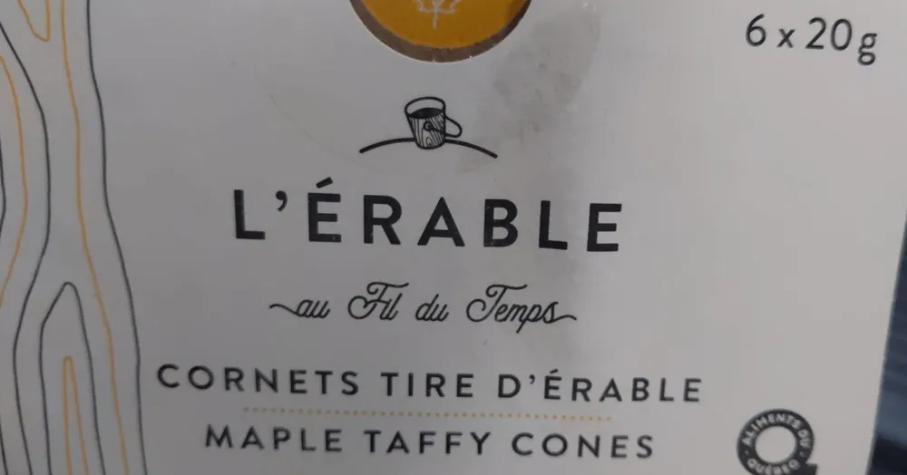 Cornet tiré d'érable