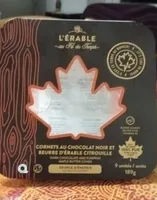 Cornets au chocolat noir et beurre d'érable citrouille